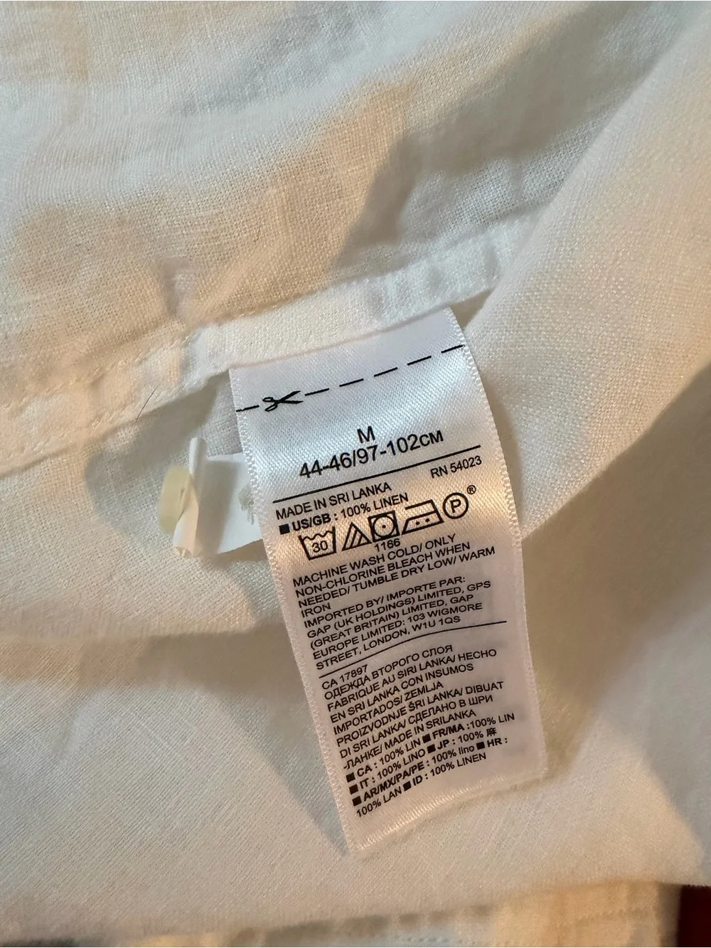 Banana Republic Men's Camden Standard 100% Linen Button-Down Shirt M